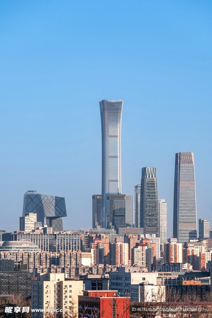 北京城市天际线景观