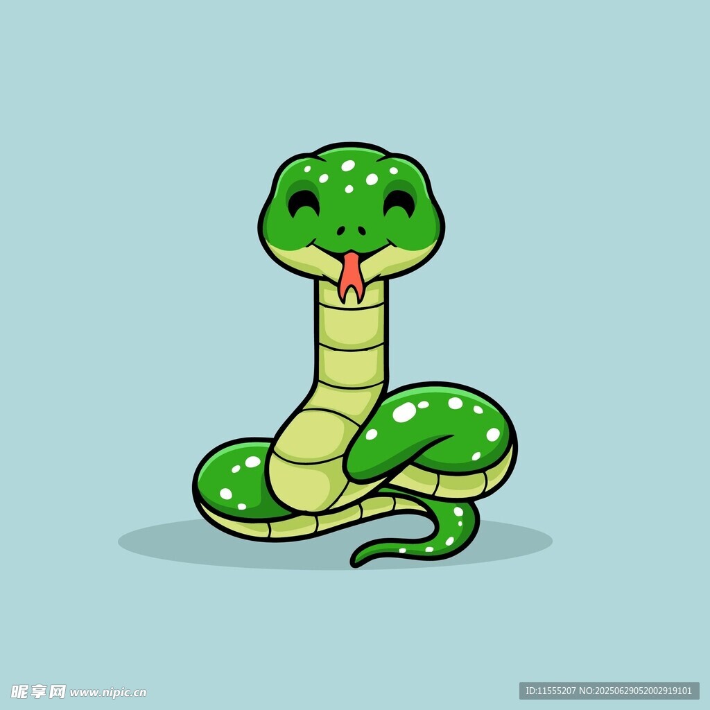 可爱卡通小蛇