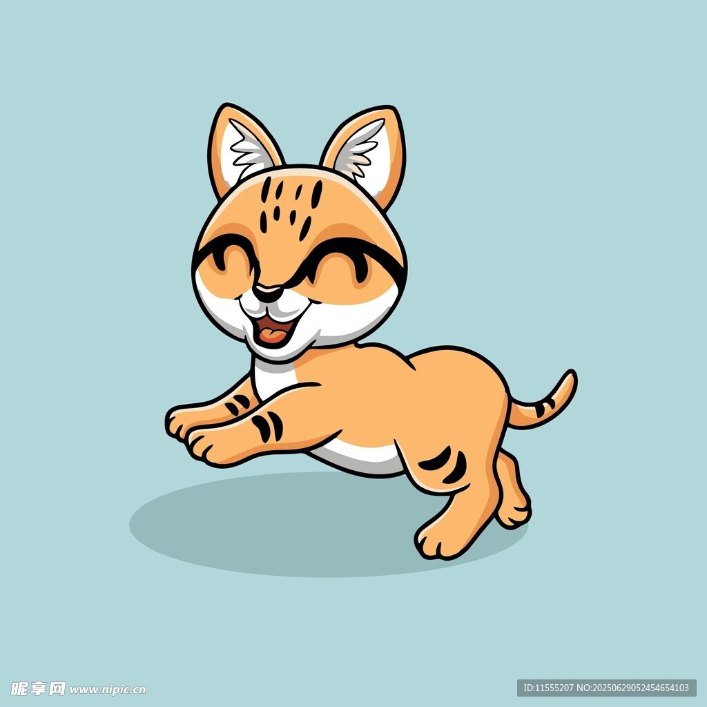 跳跃的可爱小猫咪