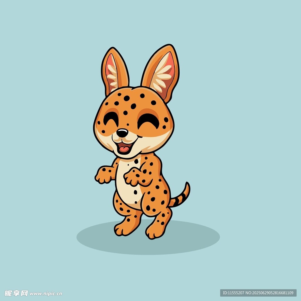 可爱小猎豹卡通形象