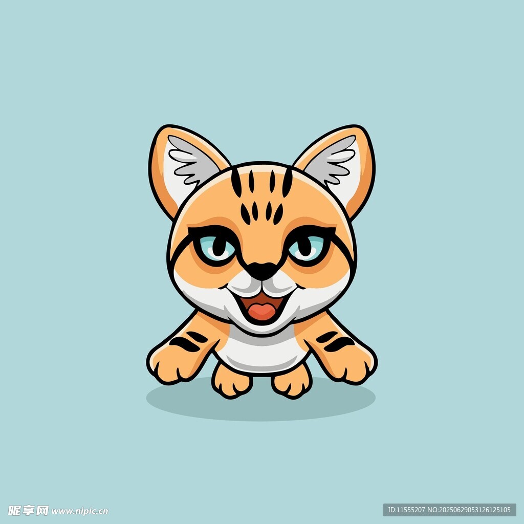 可爱卡通小猫形象