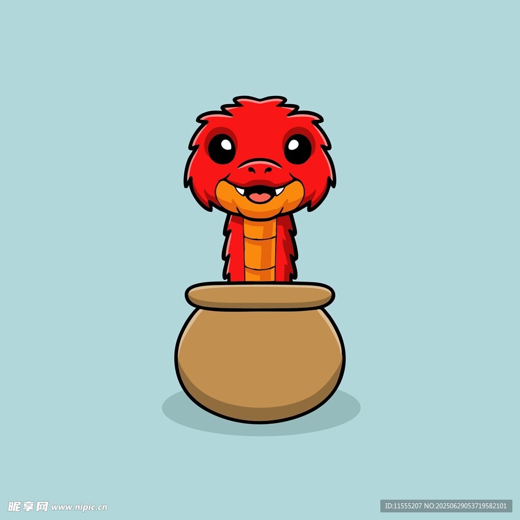 红蛇探身陶罐