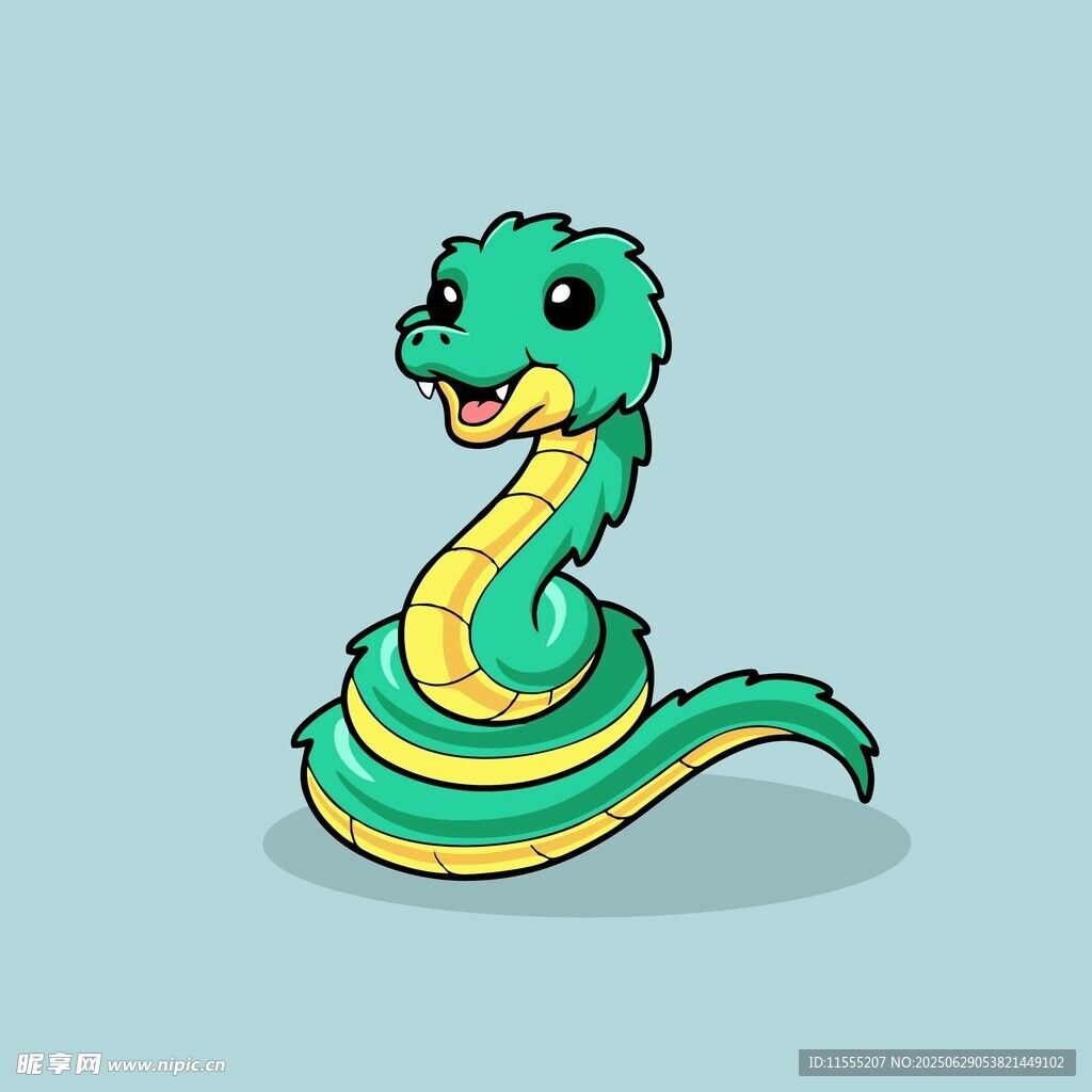 可爱卡通小蛇