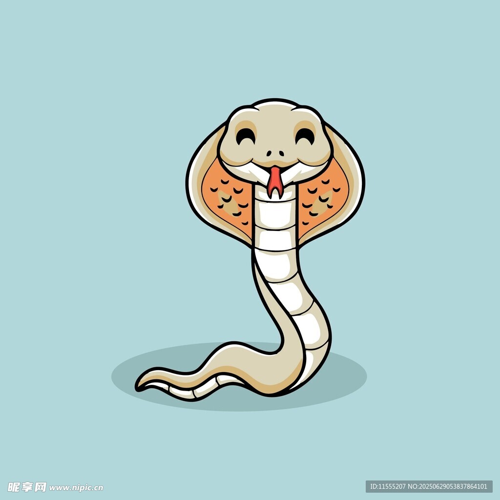 卡通眼镜蛇形象
