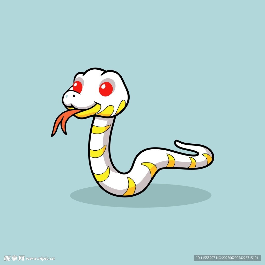 卡通小蛇吐信子