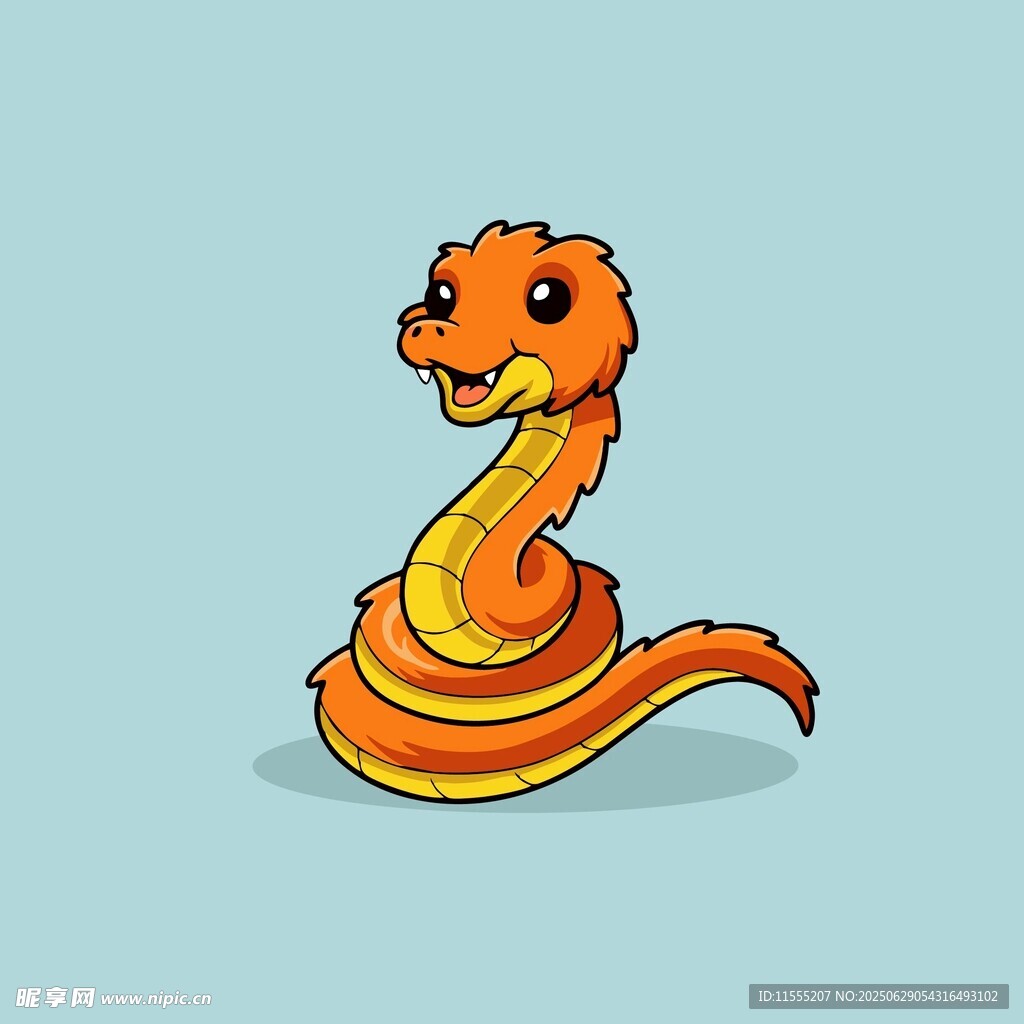 可爱卡通小蛇