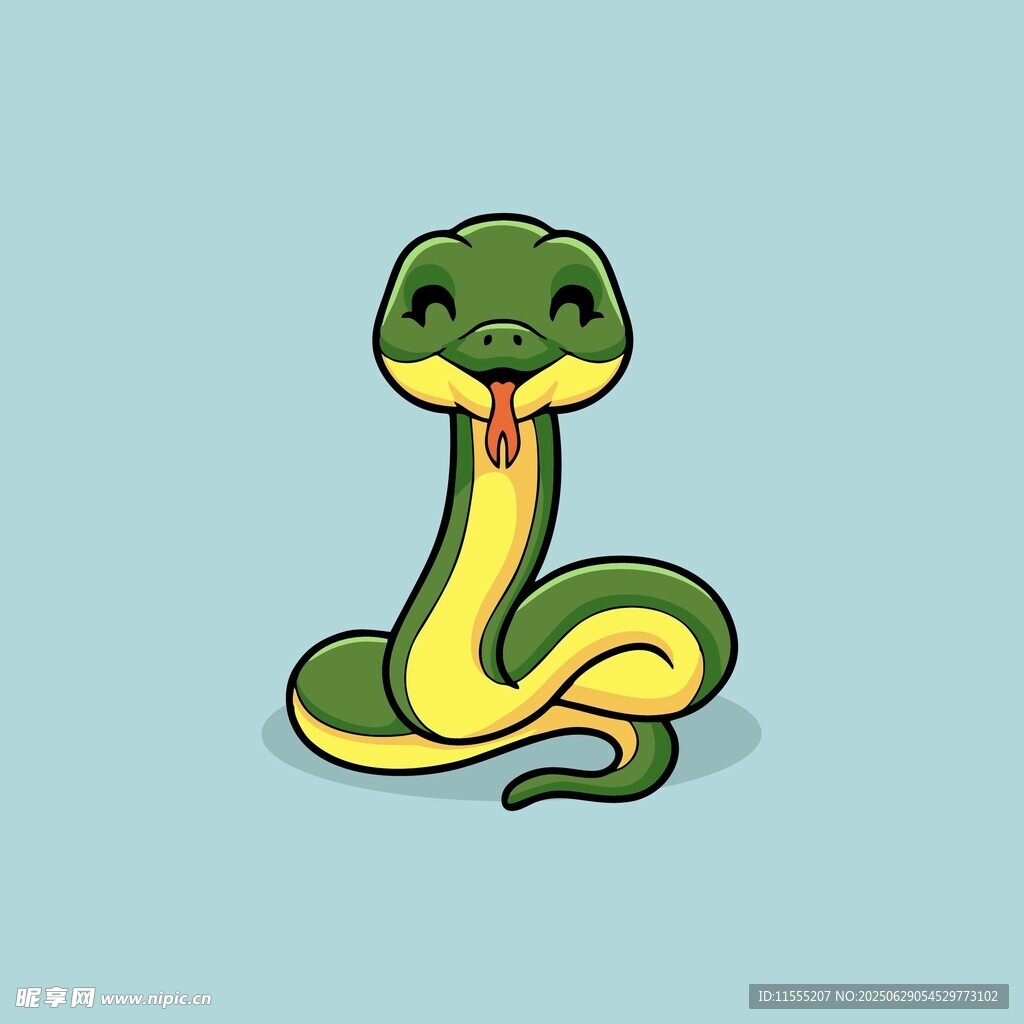 可爱卡通小蛇