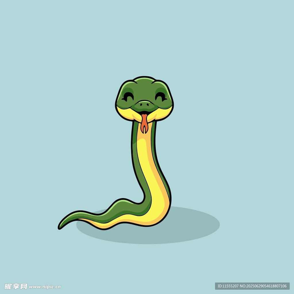 可爱卡通小蛇