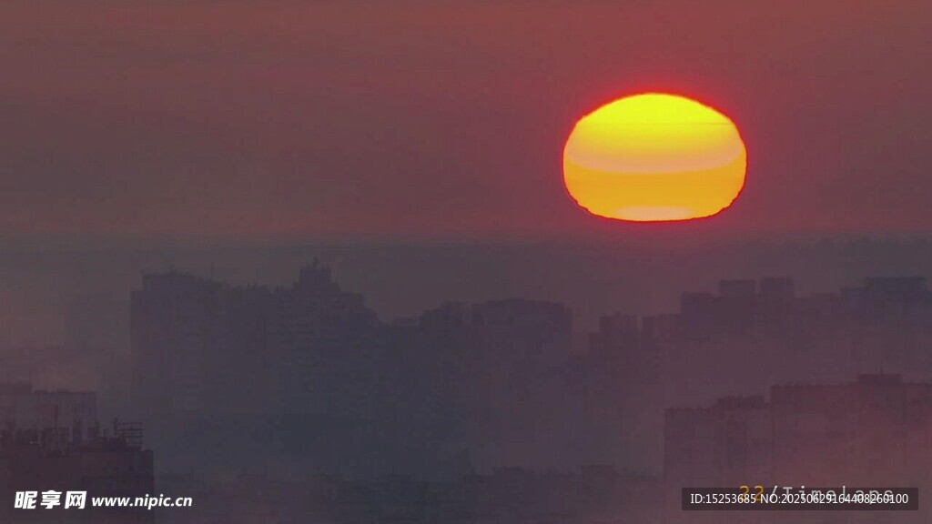 夕阳西下的壮丽景观