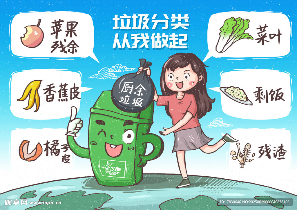 垃圾分类从娃娃抓起