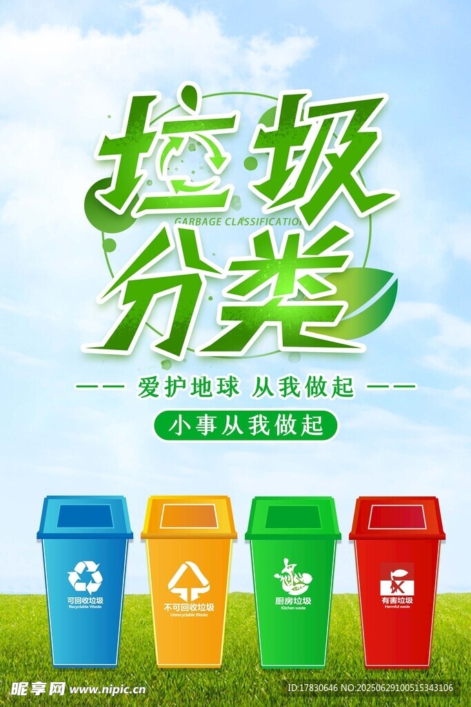 垃圾分类宣传海报