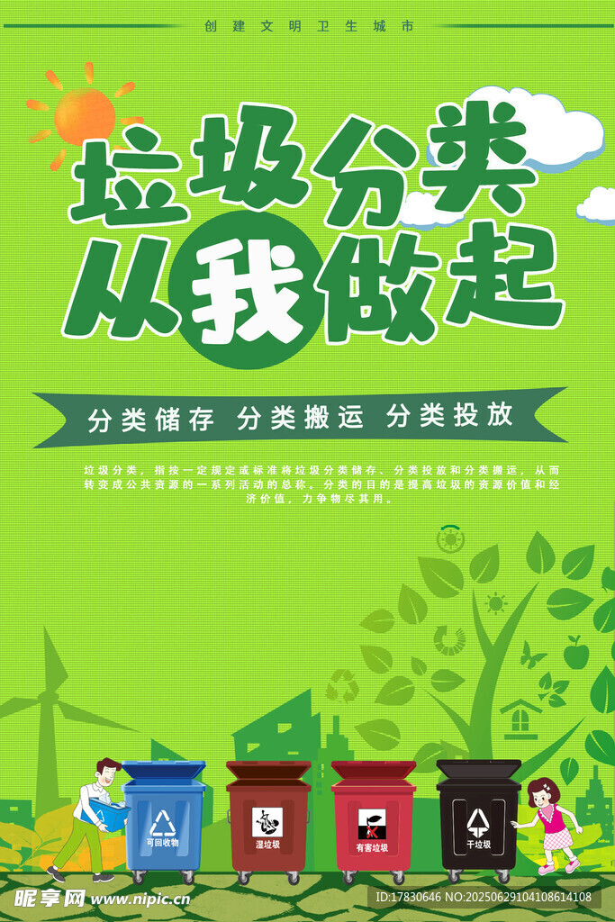 垃圾分类宣传海报