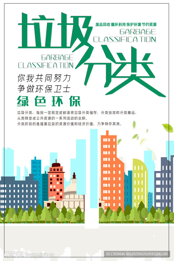 垃圾分类宣传海报