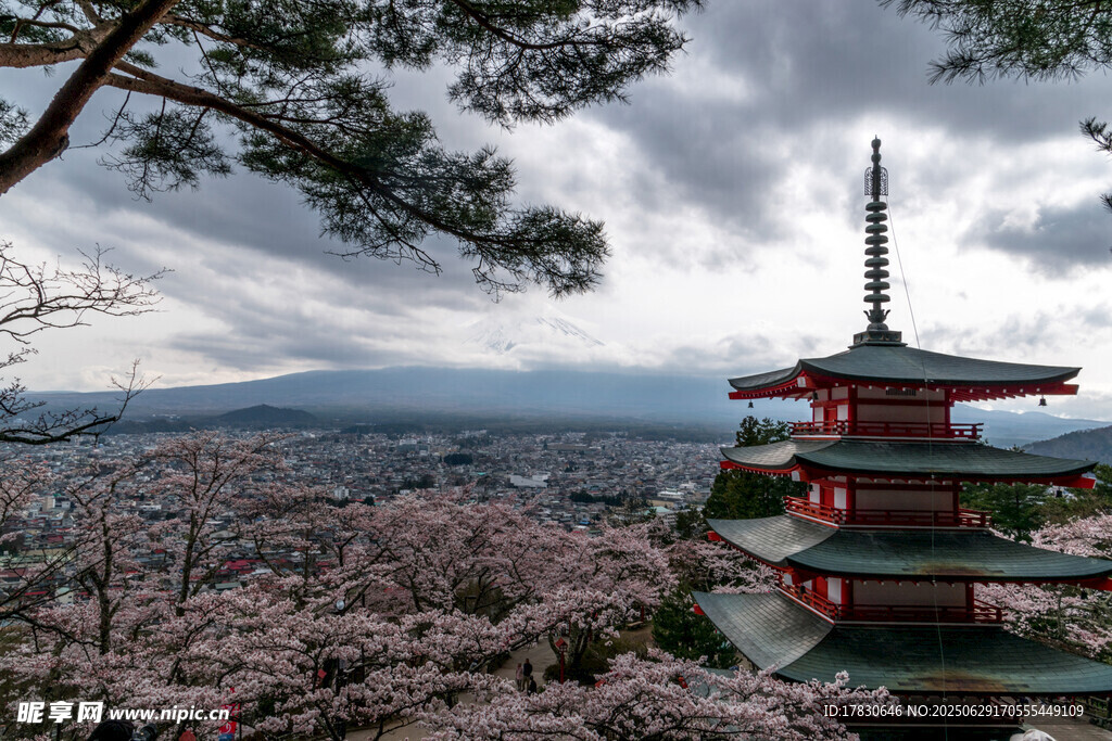日本富士山照片