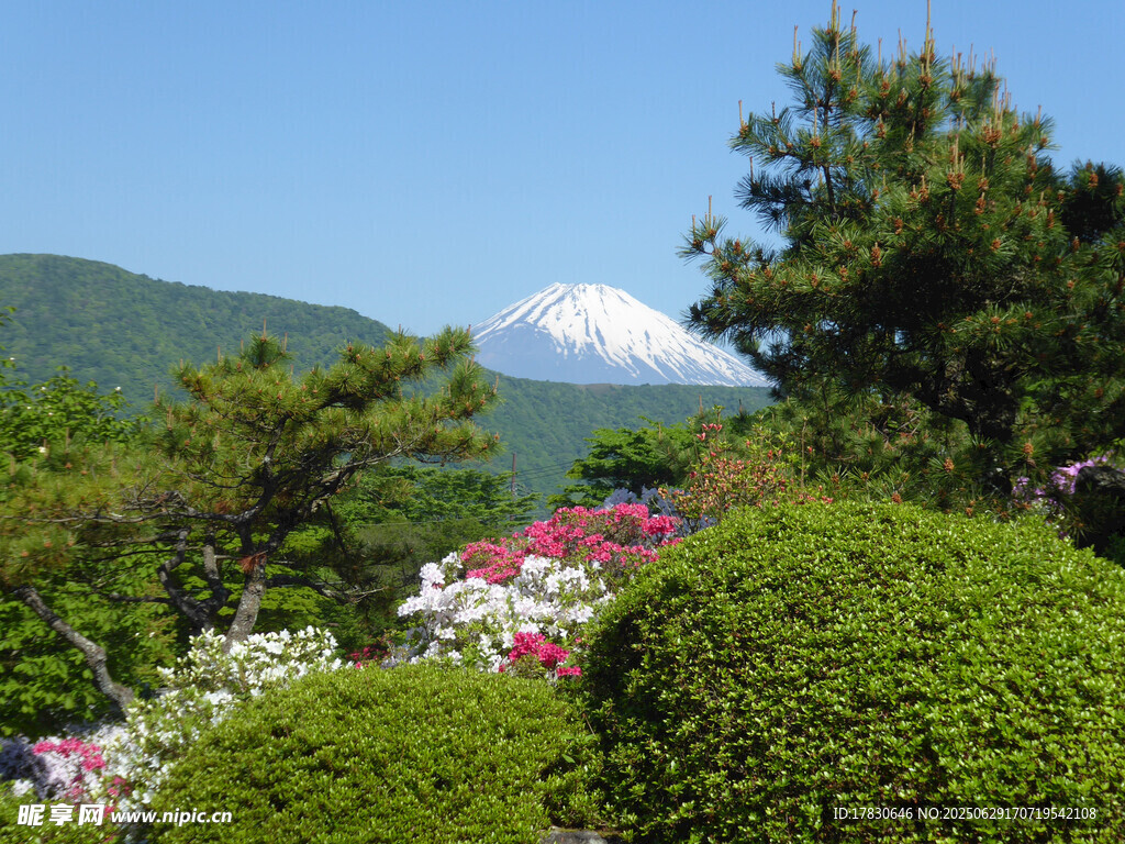 日本富士山照片