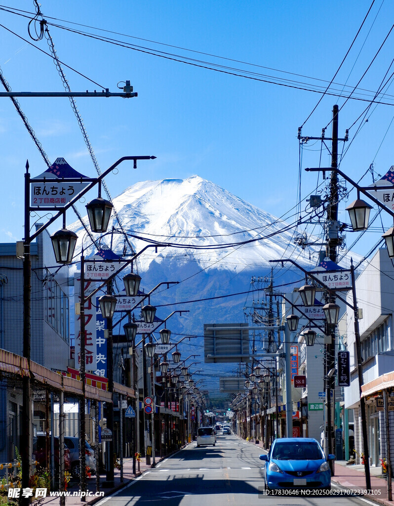日本富士山照片