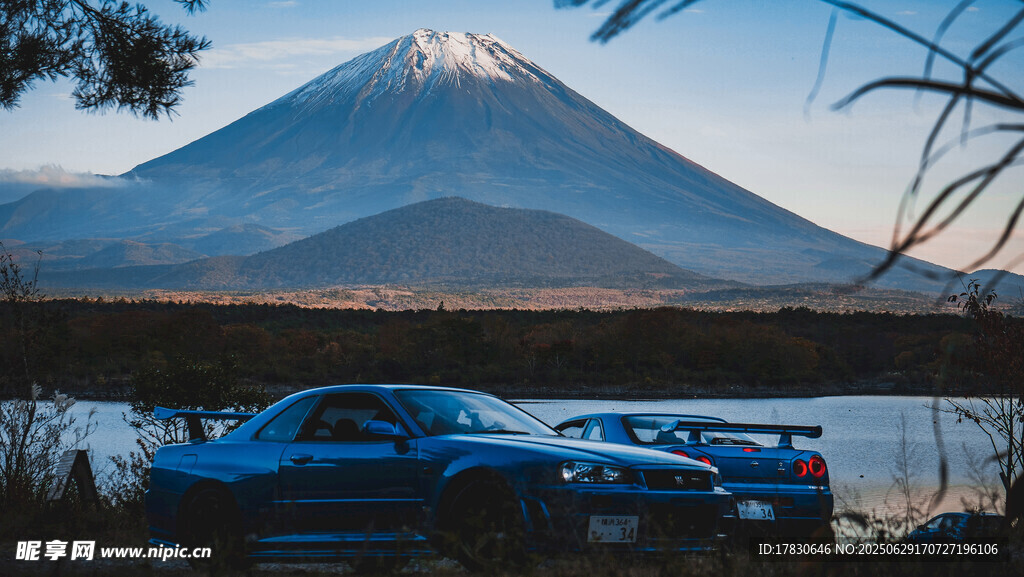 日本富士山照片
