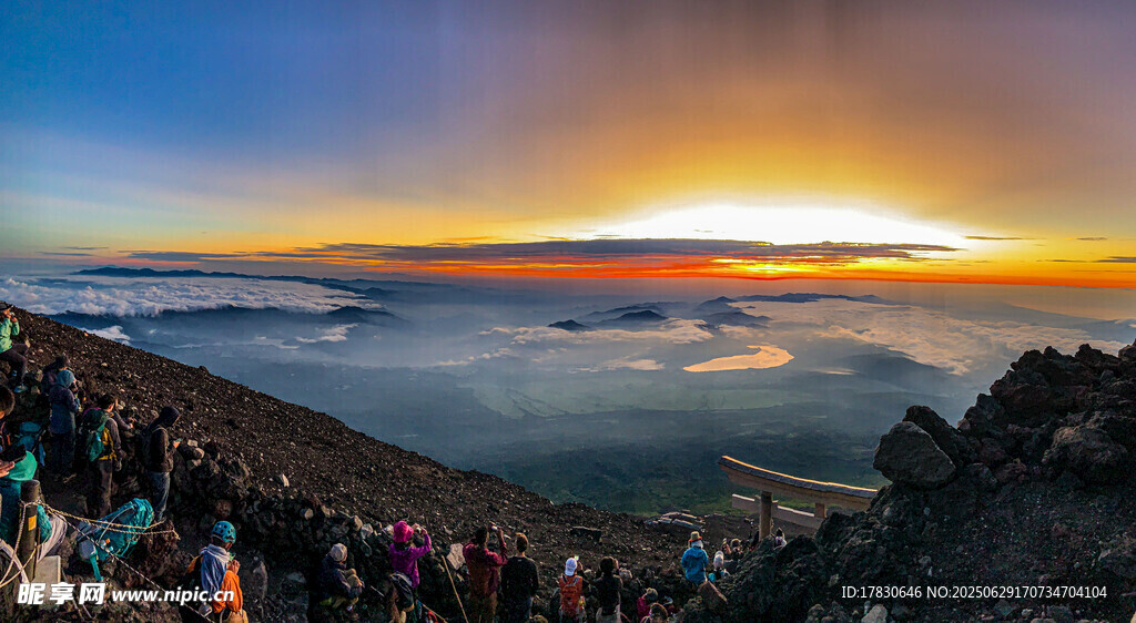 日本富士山照片