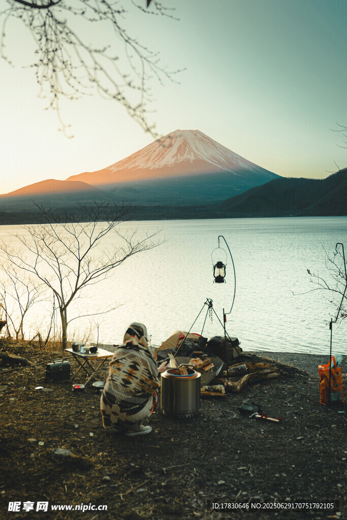 日本富士山照片