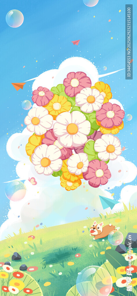 梦幻云端花朵景观