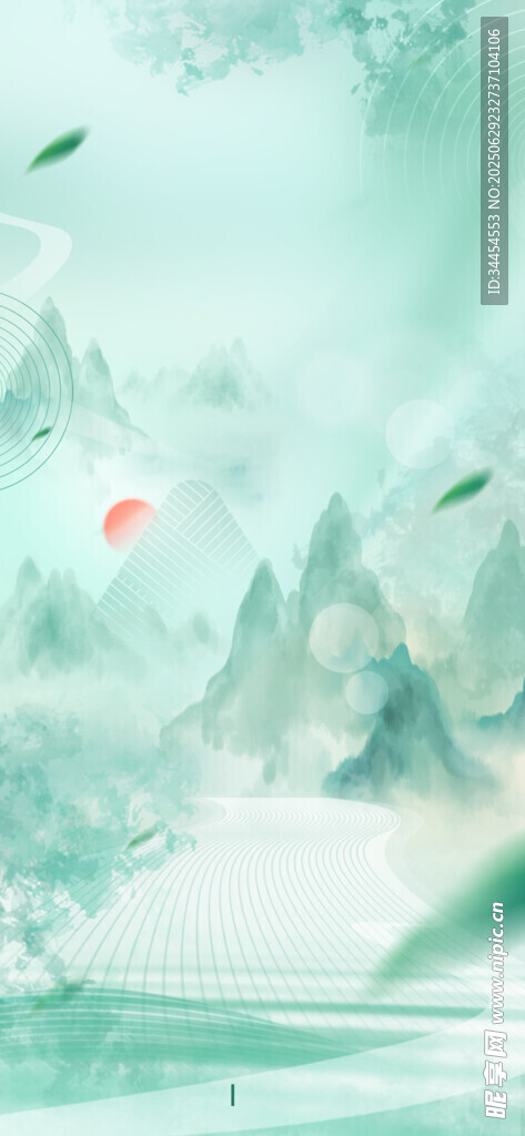 冬日雪景中的梦幻森林