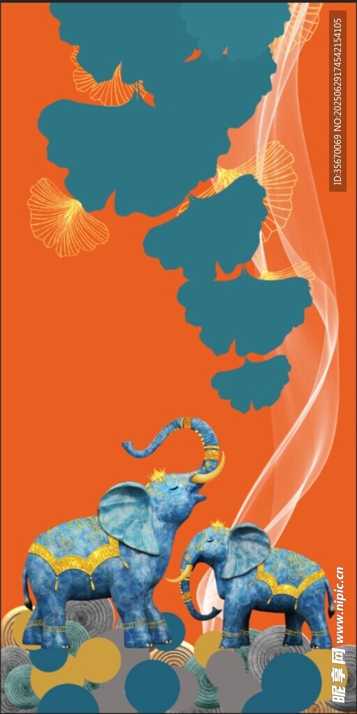 梦幻大象与奇幻天空场景画册