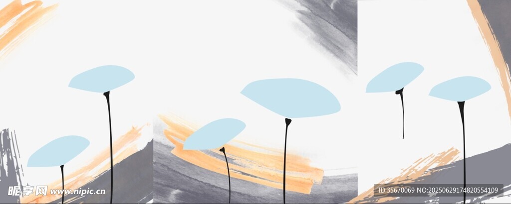简约风格蒲公英插画