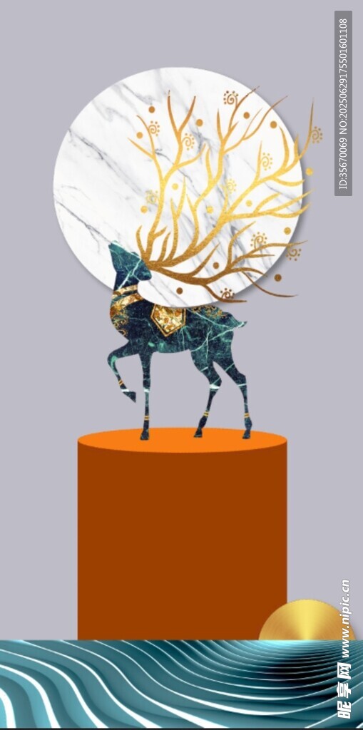 奇幻鹿形摆件  艺术感十足