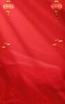 红色喜庆背景与灯笼装饰