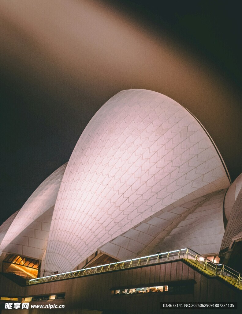 悉尼歌剧院夜景特写
