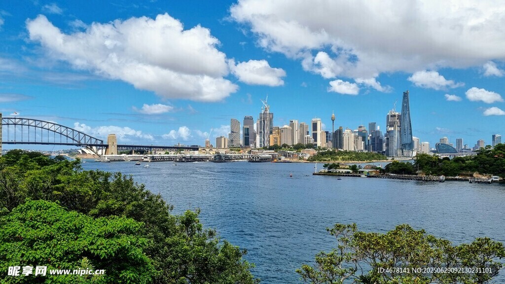悉尼城市河畔风光美景