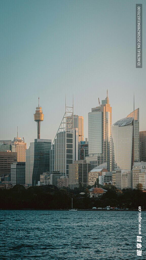 悉尼城市天际线海滨景观