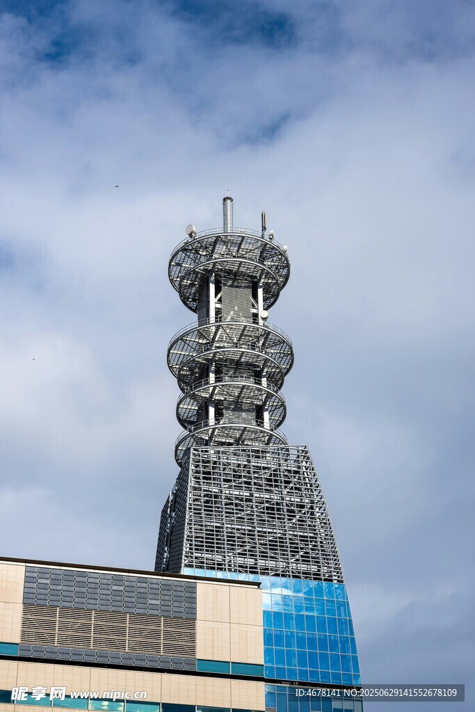 独特造型的城市高塔