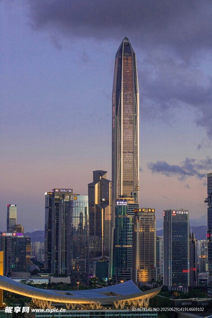 深圳城市天际线壮丽景观
