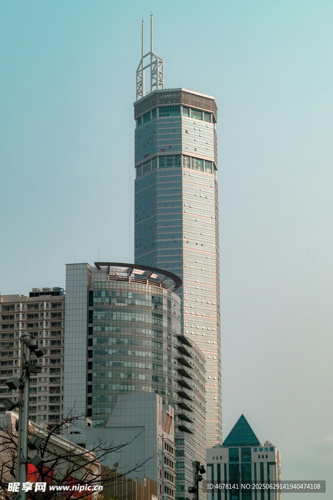 城市高楼建筑群景观