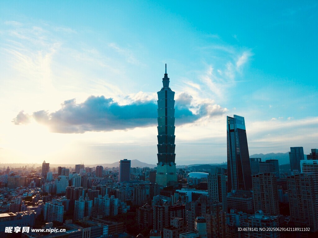 城市天际线与高耸建筑