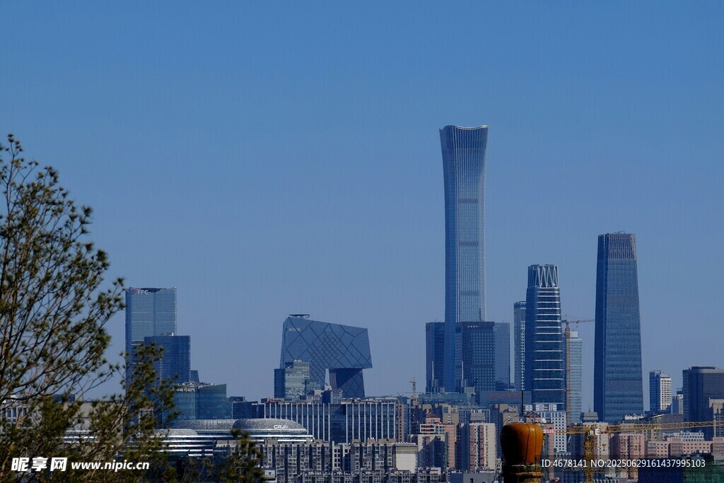 北京城市天际线景观
