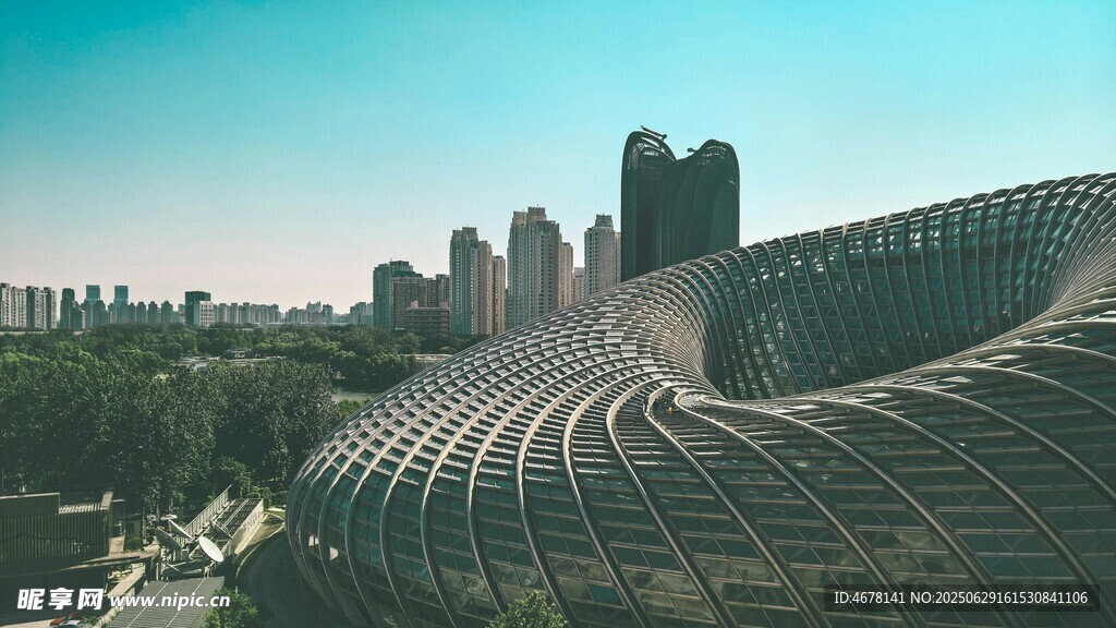 现代城市独特建筑景观