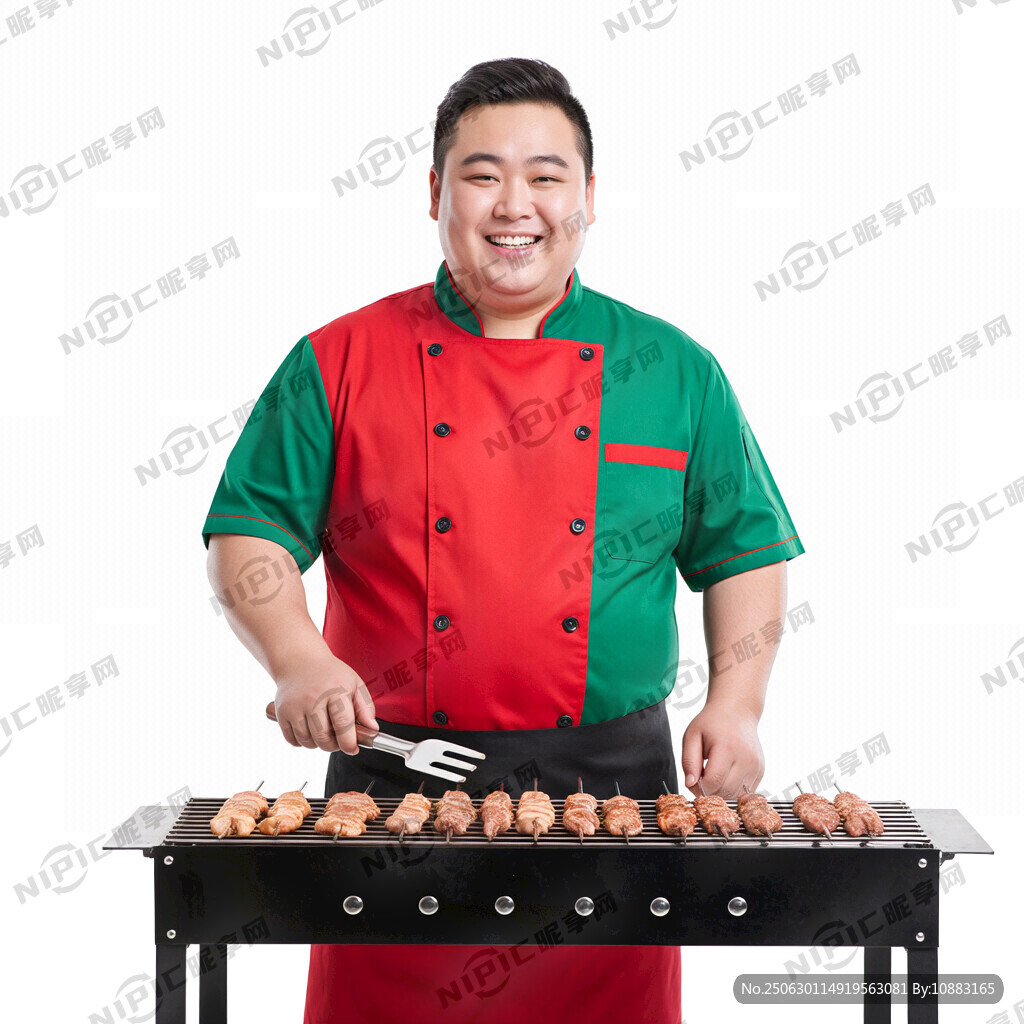 东北烧烤厨师   胖胖的 