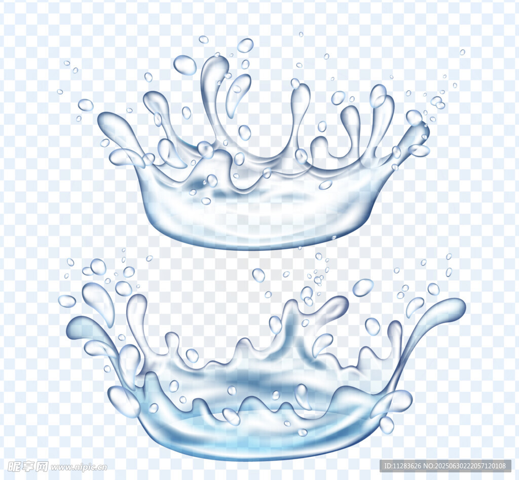 水花飞溅图案