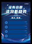 蓝色科技宣传单 蓝色城市海报