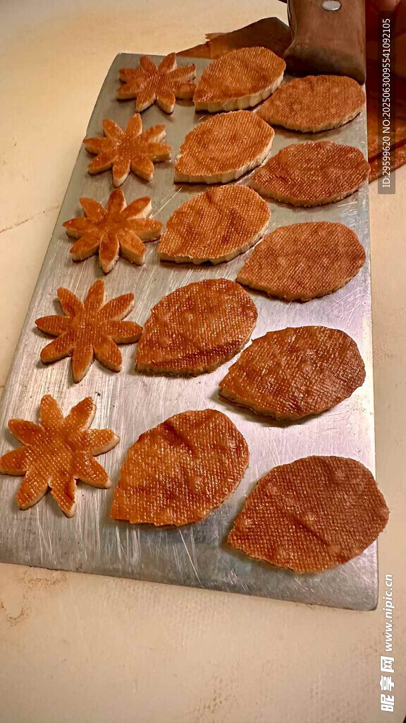 精美造型的各式饼干