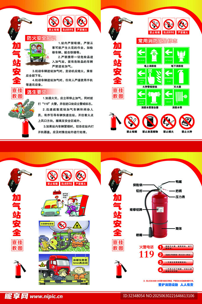 加气站安全宣传挂图