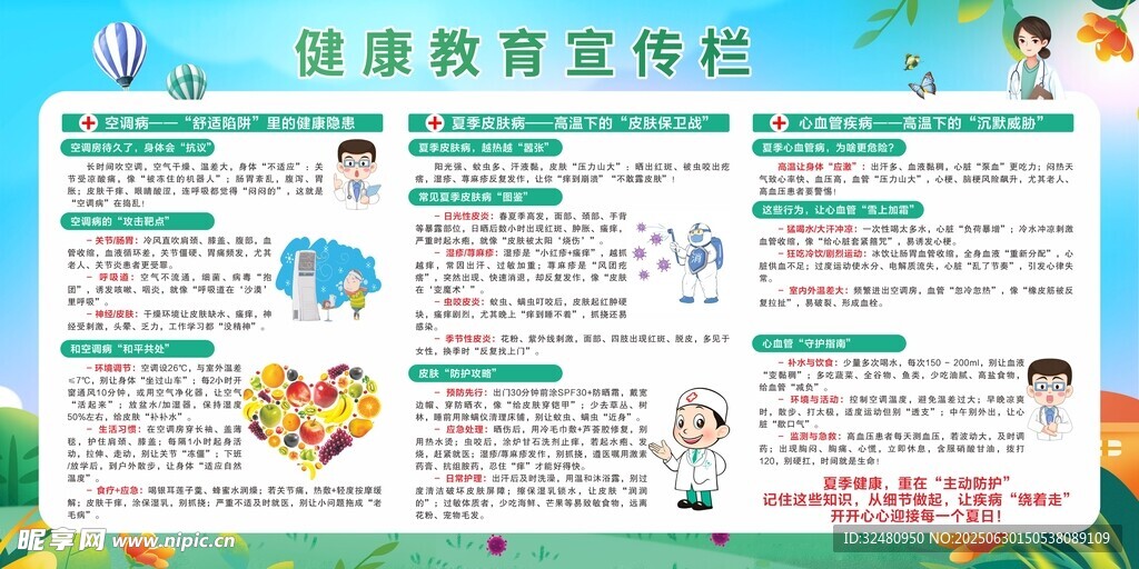 健康教育宣传栏展示
