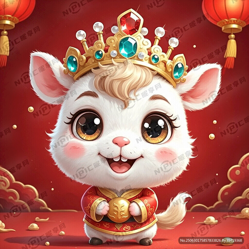 吉祥物 可爱的马生肖