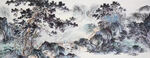 山水松林图