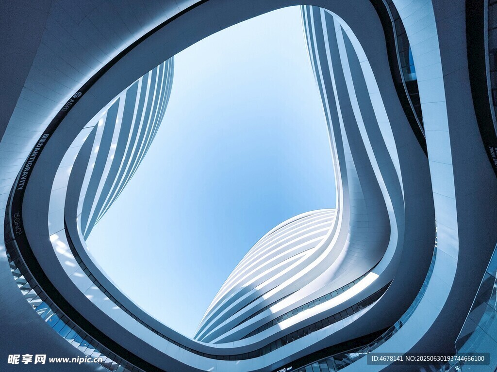 现代建筑独特视角景观