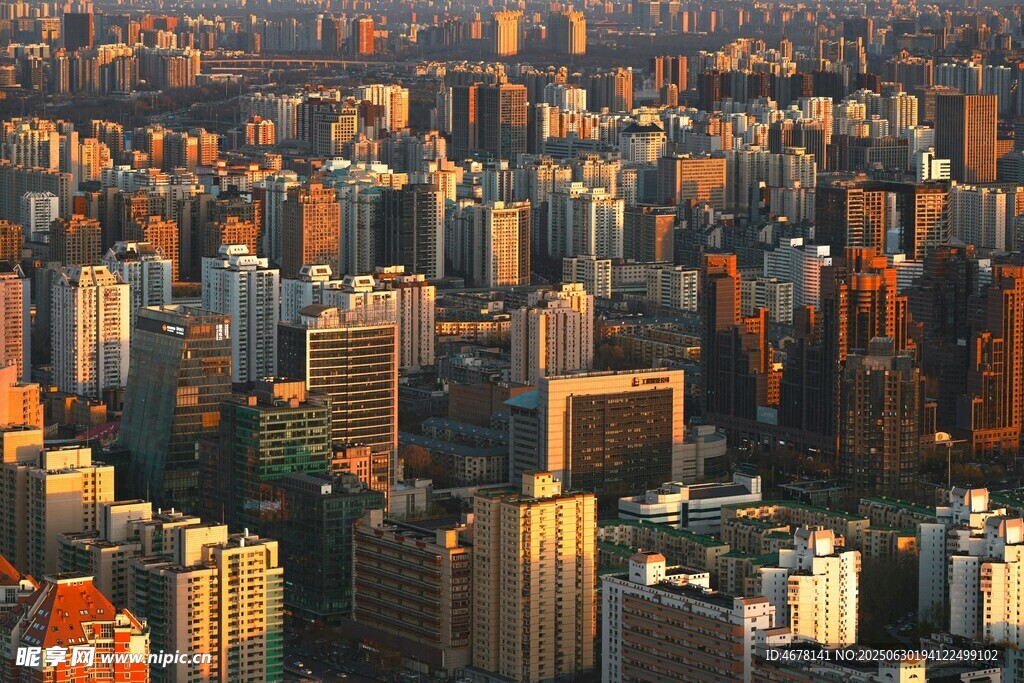 城市天际线繁华都市景观