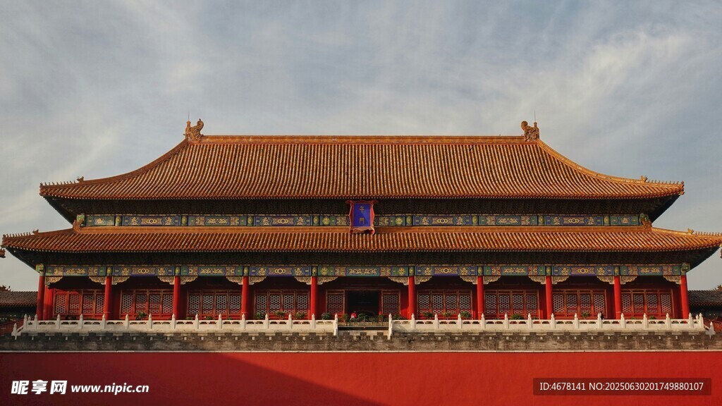 故宫宏伟宫殿建筑景观