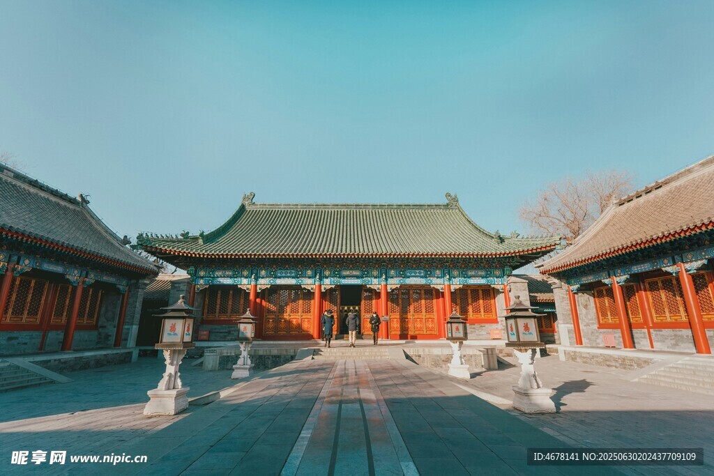 中式古建筑庭院景观